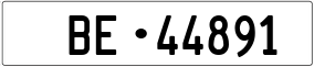 Trailer License Plate